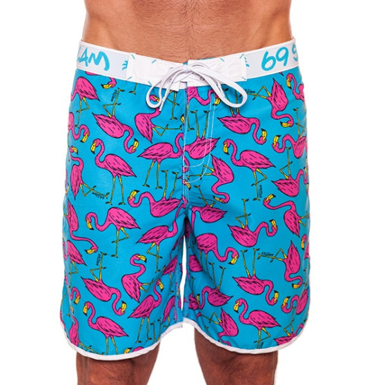 Ανδρικά μαγιό 69SLAM Short Boardshort Medium Flamingo Blue