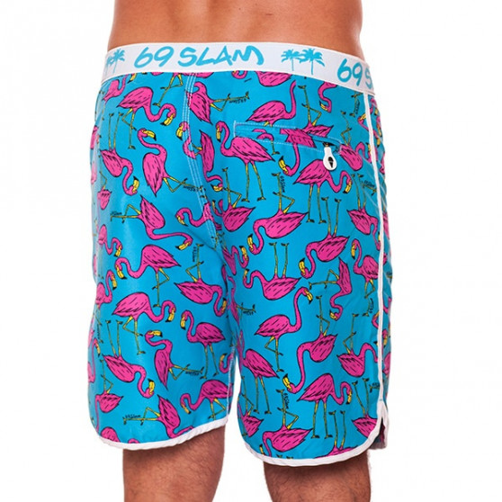 Ανδρικά μαγιό 69SLAM Short Boardshort Medium Flamingo Blue