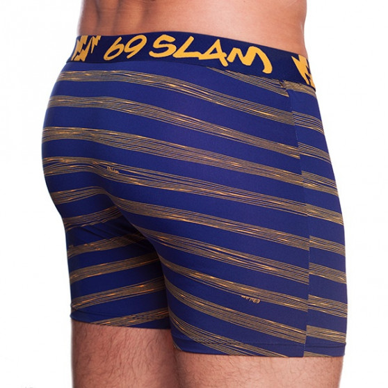 Ανδρικά σορτς μποξεράκια 69SLAM fit stripes navy