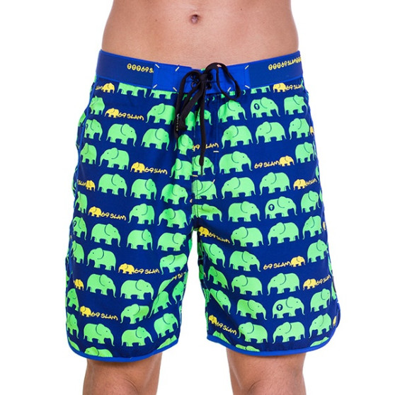 Ανδρικά μαγιό 69SLAM Short Boardshort Medium Elephant Green