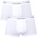 2PACK ανδρικό σορτς μποξεράκι Calvin Klein λευκό (NB1086A-100)