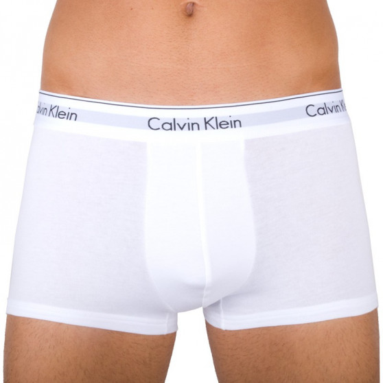 2PACK ανδρικό σορτς μποξεράκι Calvin Klein λευκό (NB1086A-100)