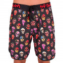 Ανδρικά μαγιό 69SLAM Short Boardshort Medium hibiscus skull black