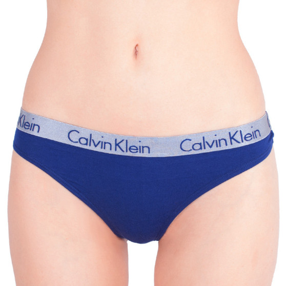 Γυναικείο στρινγκ Calvin Klein μπλε (QD3539E-SX1)