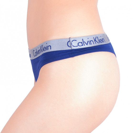 Γυναικείο στρινγκ Calvin Klein μπλε (QD3539E-SX1)