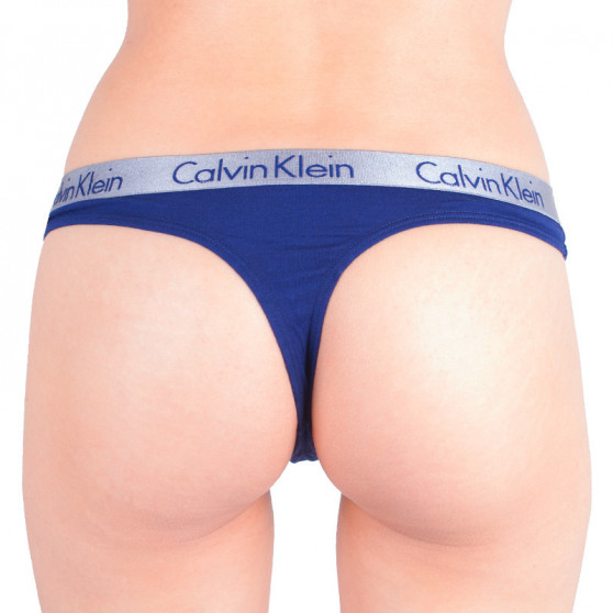 Γυναικείο στρινγκ Calvin Klein μπλε (QD3539E-SX1)