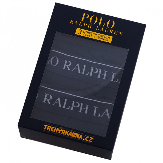 3PACK ανδρικό σορτς μποξεράκι Ralph Lauren σκούρο μπλε (714513424006)