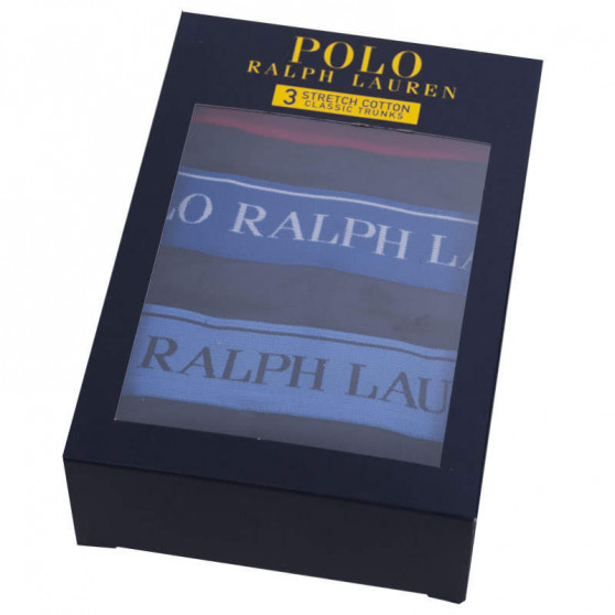 3PACK ανδρικό σορτς μποξεράκι Ralph Lauren σκούρο μπλε (714713772004)