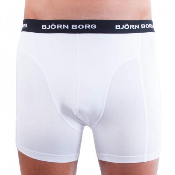 3PACK ανδρικό σορτς μποξεράκι Bjorn Borg λευκό (9999-1028-00011)