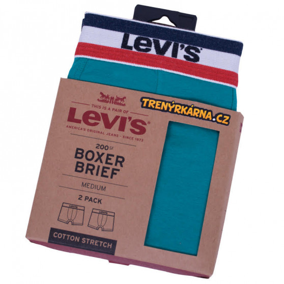 2PACK ανδρικό σορτς μποξεράκι Levis πολύχρωμο (985016001 315)