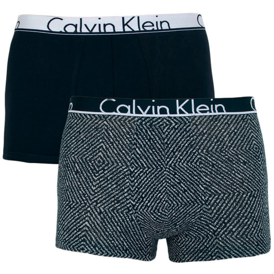 2PACK ανδρικό σορτς μποξεράκι Calvin Klein μαύρο (NU8643A-6NS)