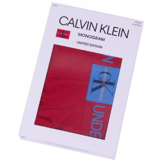 Ανδρικό σορτς μποξεράκι Calvin Klein κόκκινο (NB1678A-RYM)