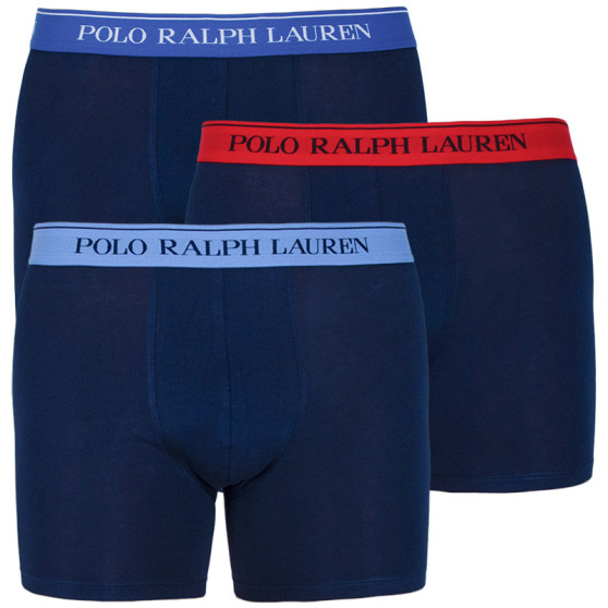 3PACK ανδρικό σορτς μποξεράκι Ralph Lauren σκούρο μπλε (714713772004)