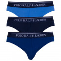 3PACK ανδρικό σλιπ Ralph Lauren μπλε (714513423005)