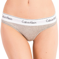 Γυναικείο στρινγκ Calvin Klein oversized γκρι (QF5117E-020)