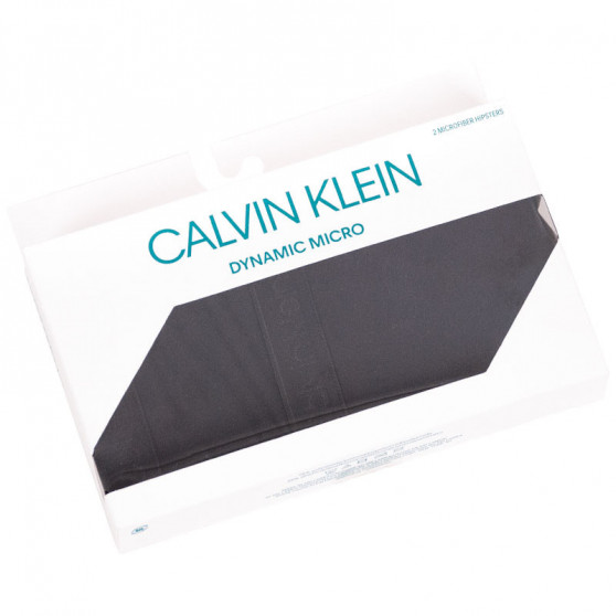 2PACK γυναικεία εσώρουχα Calvin Klein μαύρο (QD3696E-001)