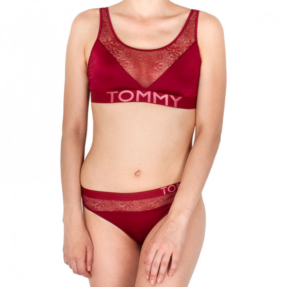 Γυναικείο στρινγκ Tommy Hilfiger κόκκινο (UW0UW01394 647)