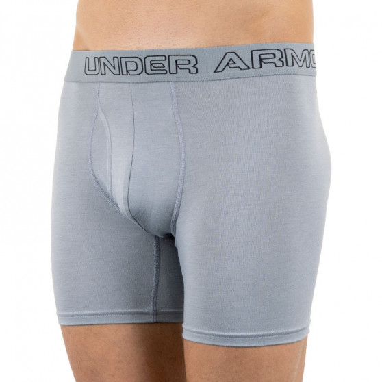 3PACK ανδρικό σορτς μποξεράκι Under Armour γκρι (1277279 039)