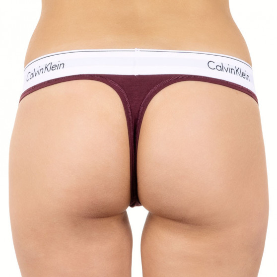 Γυναικείο στρινγκ Calvin Klein μπορντό (F3786E-MDO)