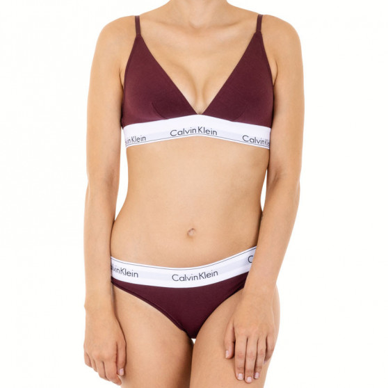 Γυναικείο στρινγκ Calvin Klein μπορντό (F3786E-MDO)