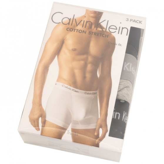 3PACK ανδρικό σορτς μποξεράκι Calvin Klein πολύχρωμο (U2662G-YKS)