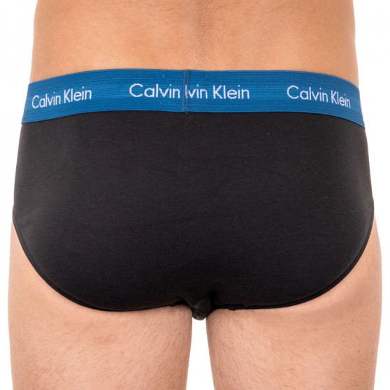 3PACK ανδρικό σλιπ Calvin Klein μαύρο (U2661G-HDL)