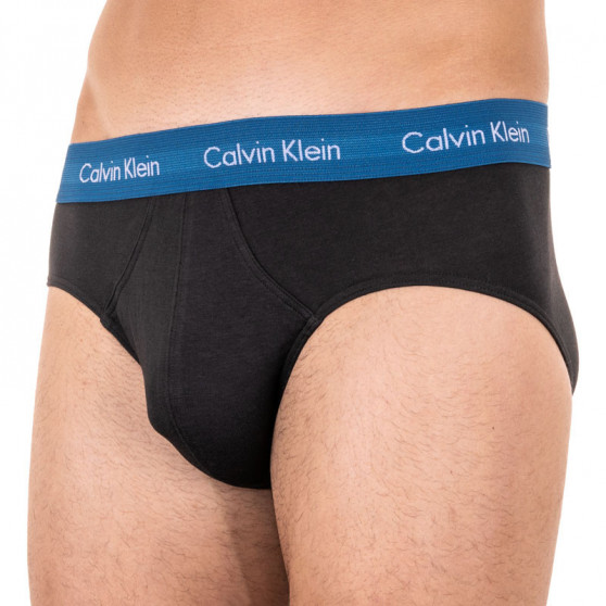 3PACK ανδρικό σλιπ Calvin Klein μαύρο (U2661G-HDL)