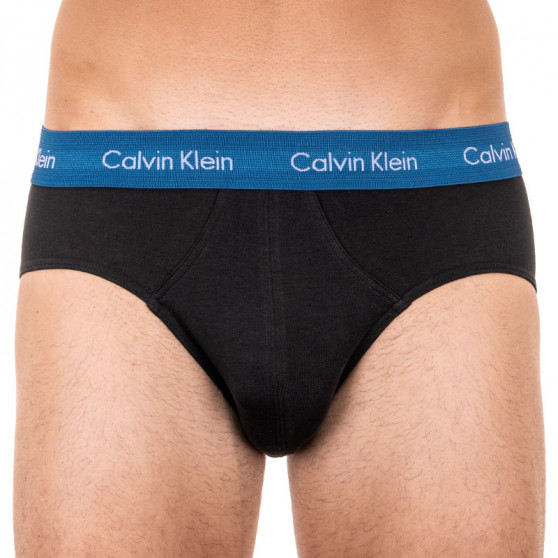 3PACK ανδρικό σλιπ Calvin Klein μαύρο (U2661G-HDL)