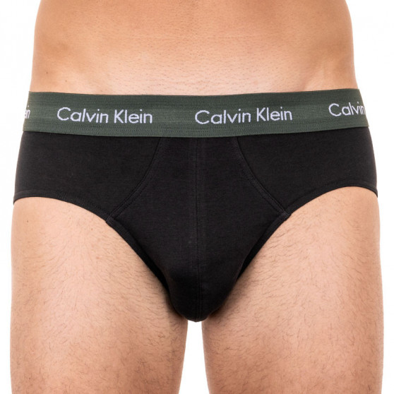 3PACK ανδρικό σλιπ Calvin Klein μαύρο (U2661G-HDL)