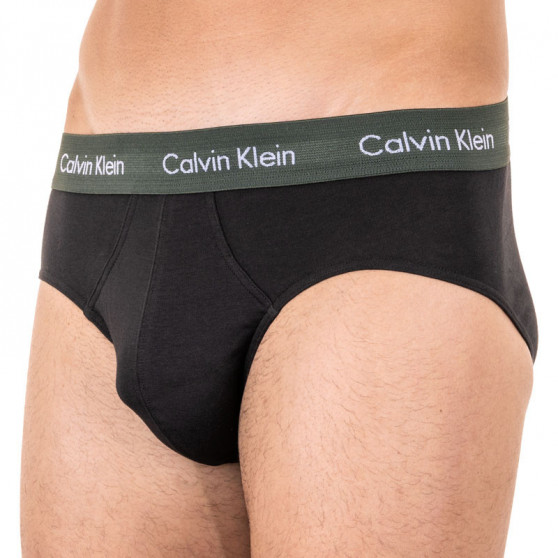 3PACK ανδρικό σλιπ Calvin Klein μαύρο (U2661G-HDL)