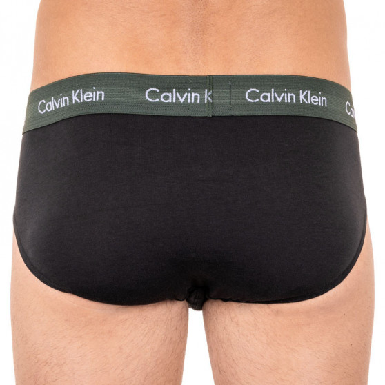 3PACK ανδρικό σλιπ Calvin Klein μαύρο (U2661G-HDL)