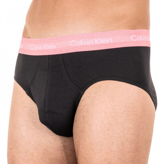 3PACK ανδρικό σλιπ Calvin Klein μαύρο (U2661G-HDL)