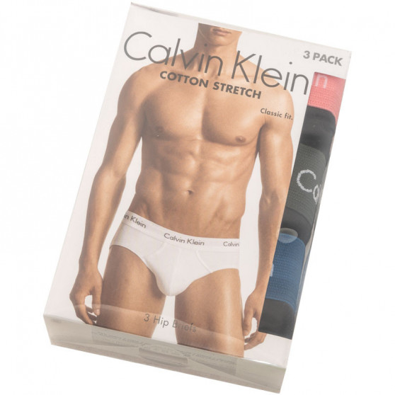 3PACK ανδρικό σλιπ Calvin Klein μαύρο (U2661G-HDL)