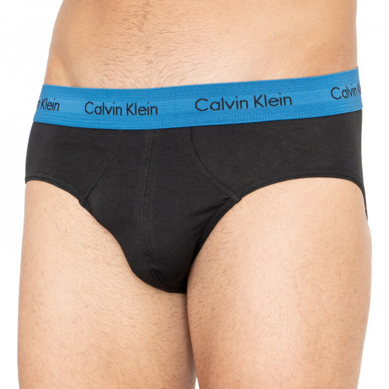 3PACK ανδρικό σλιπ Calvin Klein μαύρο (U2661G-BZP)