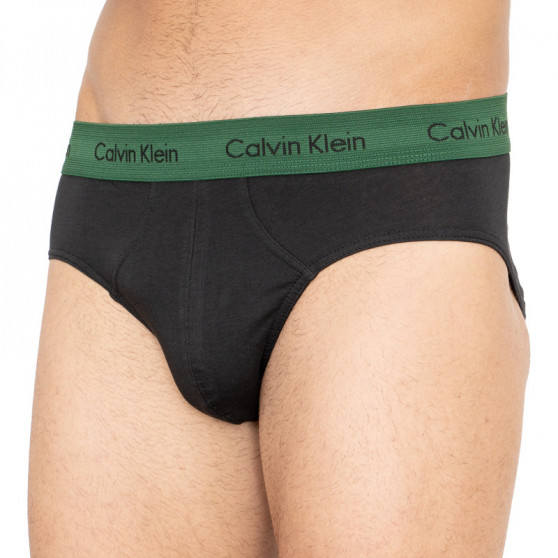 3PACK ανδρικό σλιπ Calvin Klein μαύρο (U2661G-BZP)