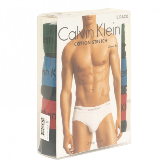 3PACK ανδρικό σλιπ Calvin Klein μαύρο (U2661G-BZP)