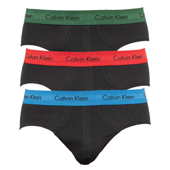 3PACK ανδρικό σλιπ Calvin Klein μαύρο (U2661G-BZP)