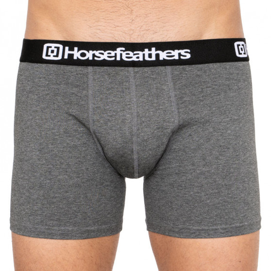 3PACK Ανδρικά σορτς μποξεράκια Horsefeathers Dynasty heather anthracite (AM067B)