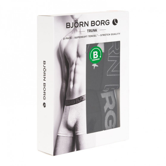 2PACK ανδρικό σορτς μποξεράκι Bjorn Borg μαύρο (1941-1069-90651)