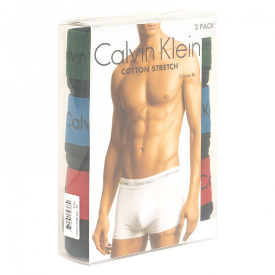 3PACK ανδρικό σορτς μποξεράκι Calvin Klein μαύρο (U2664G-BZP)