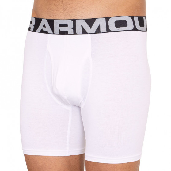 3PACK ανδρικό σορτς μποξεράκι Under Armour λευκό (1327426 100)