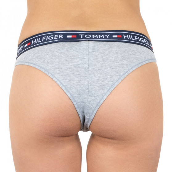 Γυναικεία βραζιλιάνικα εσώρουχα Tommy Hilfiger γκρι (UW0UW00723 004)