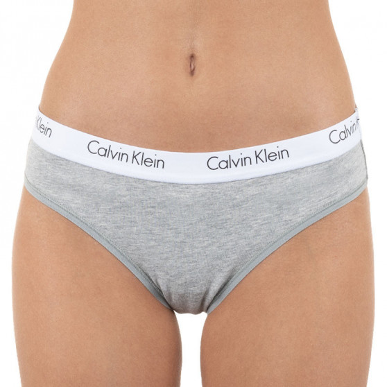 2PACK γυναικεία εσώρουχα Calvin Klein γκρι (QD3584E-020)