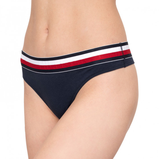 Γυναικείο στρινγκ Tommy Hilfiger σκούρο μπλε (UW0UW00513 416)