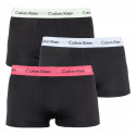 3PACK ανδρικό σορτς μποξεράκι Calvin Klein μαύρο (U2664G-FZH)