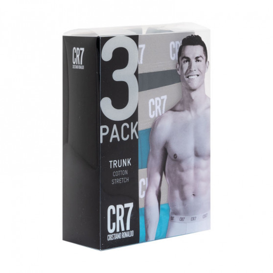 3PACK ανδρικό σορτς μποξεράκι CR7 πολύχρωμο (8100-49-2717)