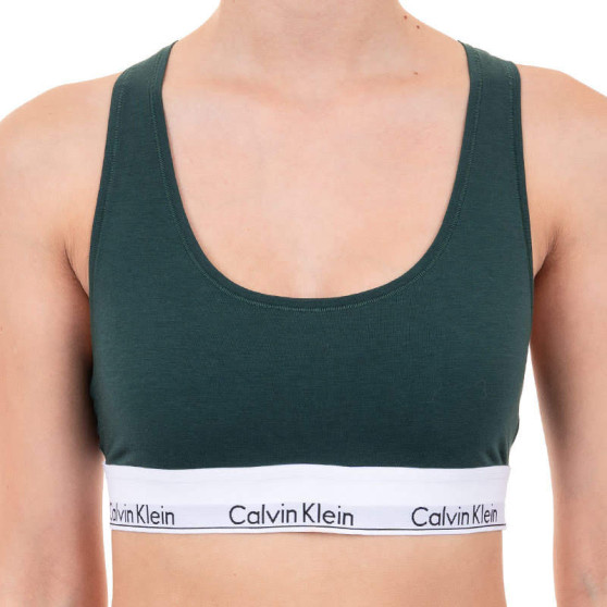 Γυναικείο σουτιέν Calvin Klein σκούρο πράσινο (F3785E-CP2)