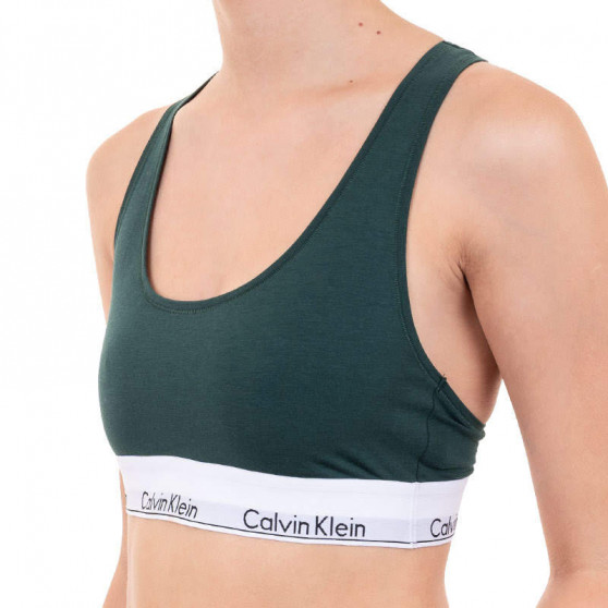 Γυναικείο σουτιέν Calvin Klein σκούρο πράσινο (F3785E-CP2)