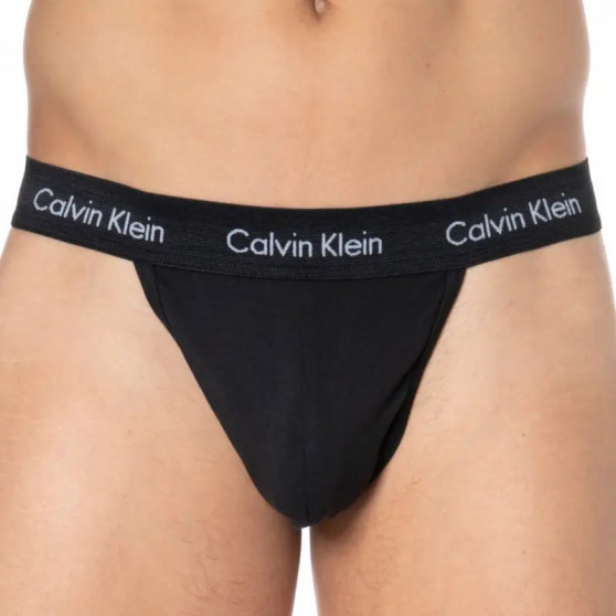 2PACK ανδρικό στρινγκ Calvin Klein μαύρο (NB2208A-001)