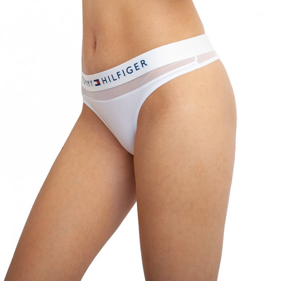 Γυναικείο στρινγκ Tommy Hilfiger λευκό (UW0UW00064 100)